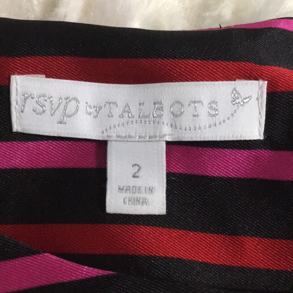 Rsvp By Talbots Multi Colored 3/4 Top Size 2 - image 4